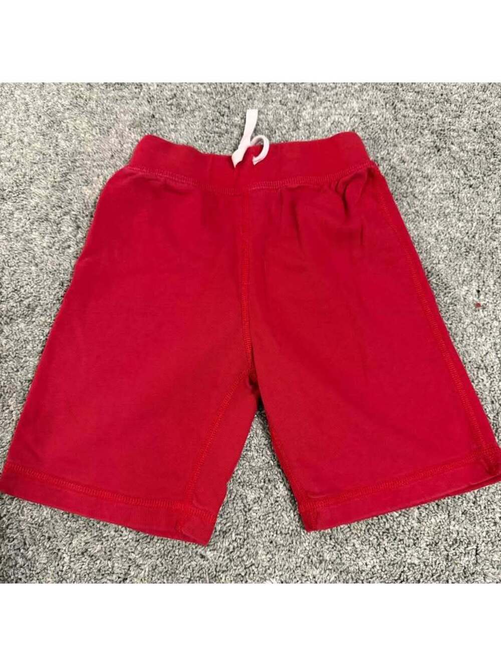 Hanna Andersson Red Biker Sweat Pant Shorts Size 6-7